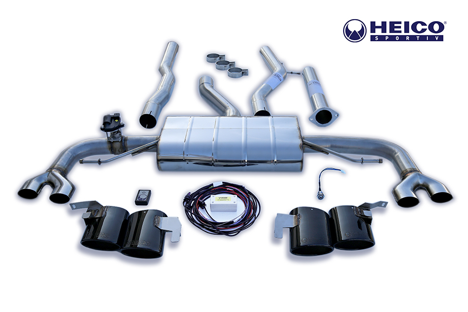 HEICO SPORTIV Quad tailpipe sport exhaust system with electronic