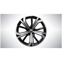 21" 5-Double Spoke Black Diamond Cut