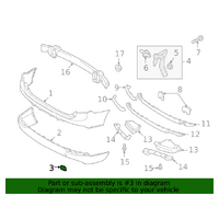 XC90 2016-2021 rear lower tow cover cap