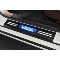 Stainless Steel Entrance Trim Illuminated - Black Anodized S60/V60 (134/155) 2 pieces, Front