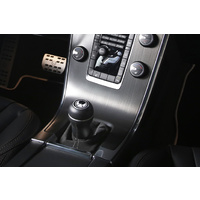 Gear shift knob aluminium/black leather illuminated AT from MY 13 on V40/V40CC (525/526)