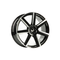 HEICO SPORTIV VOLUTION® VII. 9.0x20" Diamond-Cut, Black S60/V60/V40 Alloy Rim - 20" OFFSET 43