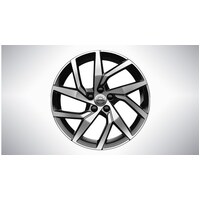 18" Genuine Volvo 5-Y Spoke Black Diamond Cut Alloy Rim