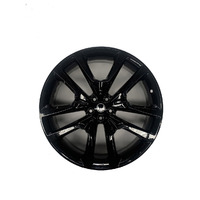 22" Genuine Volvo 5-Double Spoke Gloss Black Alloy Rim (REFURBISHED)