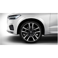 22" Genuine Volvo 9 x 22" XC60 5-Double Spoke Matte Black Diamond Cut Alloy Rim - ONE - 22 OFFSET 43