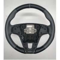 Heico Leather Stitched Sports Luxury Steering Wheel S60 P3 (non paddles) - (Grey/Black)