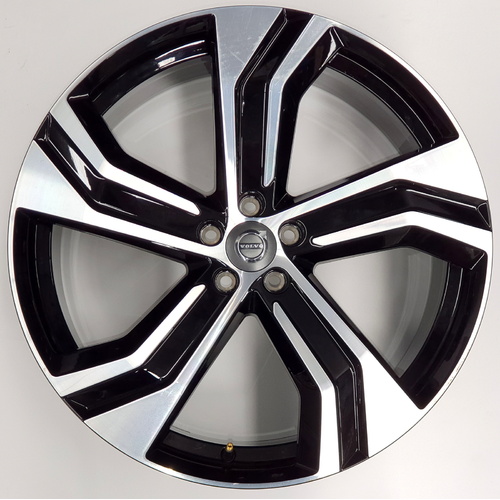 USED/Refurbished 22" VOLVO XC90 5-Double Spoke Black Diamond Cut