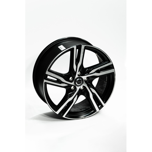 Genuine Volvo S90 / V90 21″ 5-Spoke Black Diamond-Cut Alloy Wheel – Part No. 31423961