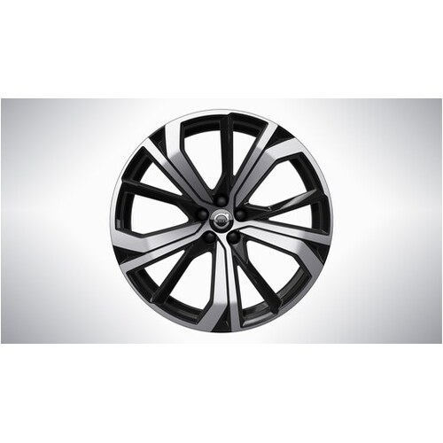 21" 5-Double Spoke Black Diamond Cut