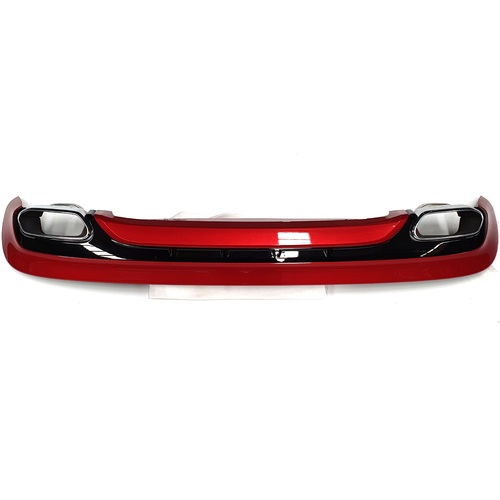 VOLVO XC60 R-DESIGN REAR SKIRT + EXHAUST TIPS (RED) (Can Be Painted)