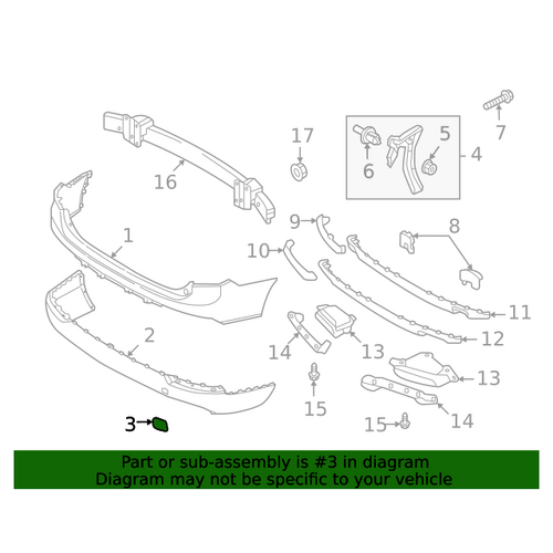 Rear Lower Towing Hook Cover Cap  - XC90 2016-2022