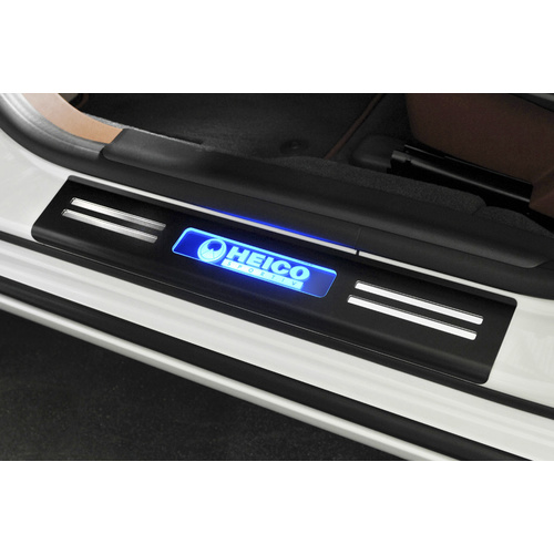 Stainless Steel Entrance Trim Illuminated - Black Anodized S60/V60 (134/155) 2 pieces, Front