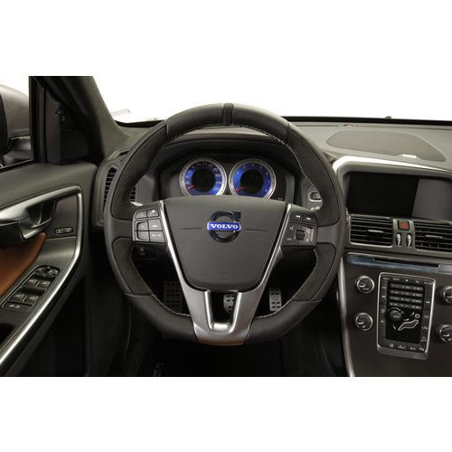 sport steering wheel for shift paddles (Anthrazit/Silver) S60/V60/S80/V40/V70/XC70/XC60 (134/155/124/555/135/136/156)