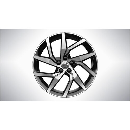 18" Genuine Volvo 5-Y Spoke Black Diamond Cut Alloy Rim