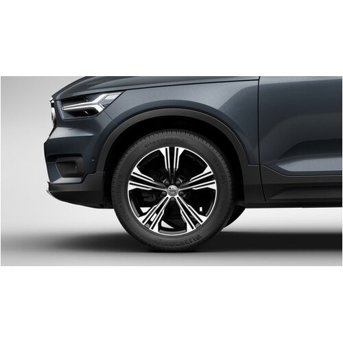 19" 5-Double Spoke Black Diamond Cut Alloy - One Rim