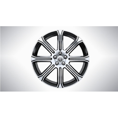 20" Genuine Volvo  8-Spoke Polished Alloy Rim (20 x 8" ET52.5) - OFFSET "52.5