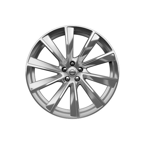 21" Genuine Volvo 9 x 21" 10-Spoke Turbine Polished Silver - for XC90 - 21 OFFSET 38.5